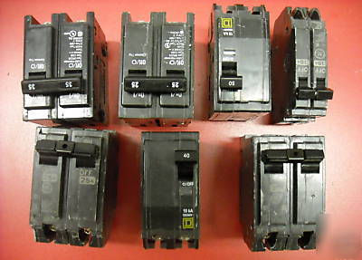 New single and 2 pole breakers, ge, square d and more 