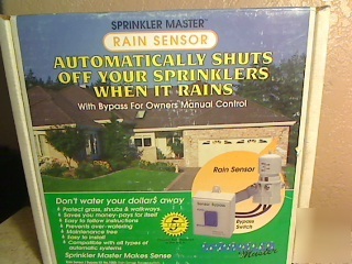 New sprinkler master rain sensor don't waste water