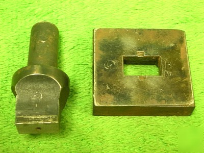 Rectangle jewelry punch press striking die set tool 2