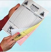 100 sets of 2 part carbonless ncrÂ® forms