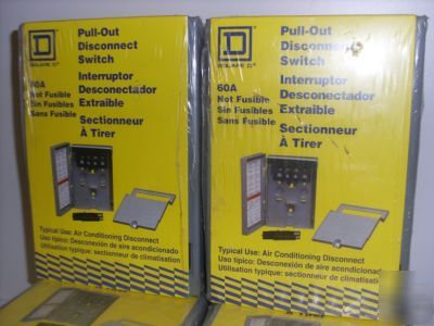 4 pull out disconnect switch square d 60 amp 240 v