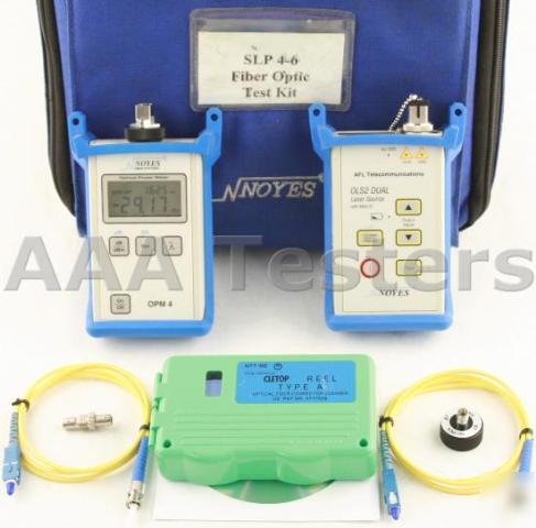 Afl noyes slp 4-6 sm fiber loss tester opm 4-4 ols OLS2