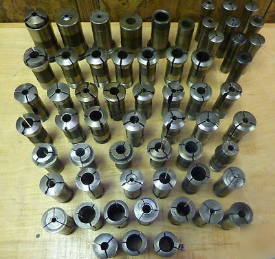 Assorted set of collets, guide bushing 60 items (2599)
