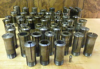 Assorted set of collets, guide bushing 60 items (2599)