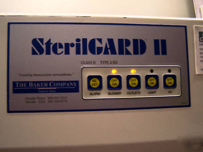 Baker company sterilgard 4' sg-600 hood height adj legs