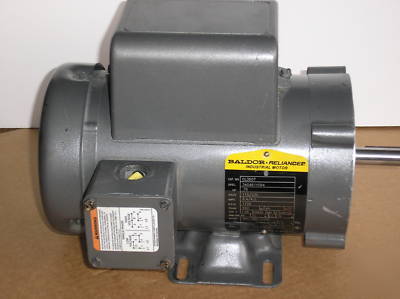Baldor motor 3/4 hp, 115/230 vac, 1725 rpm