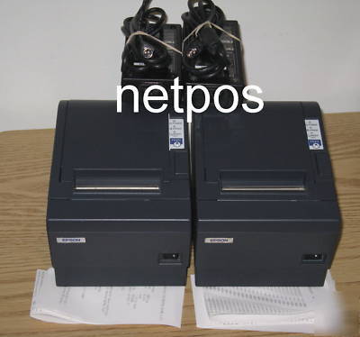 Epson tm-T88III M129C pos printer serial lot of 2