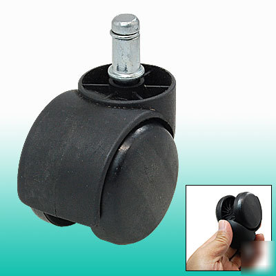 Grip ring connector double wheel black chair casters