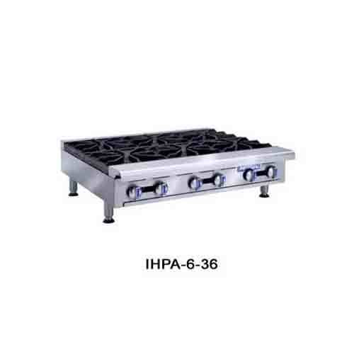 Imperial ihpa-6-36 hotplate, countertop, gas, 6 burners
