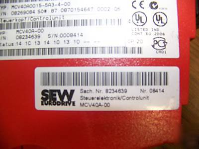 New sew eurodrive MCV40A0015-5A3-4-00