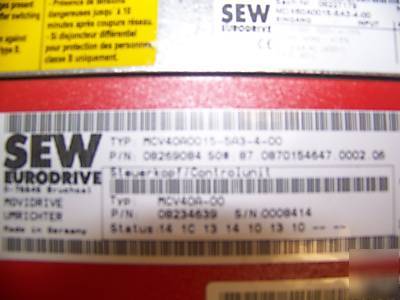 New sew eurodrive MCV40A0015-5A3-4-00