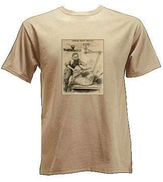 Sheep shearing equipment in 1856, art shirt, all sizes