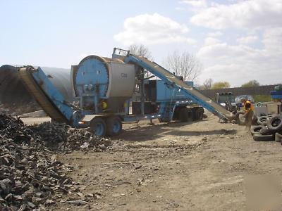 Ssi M85 mobile tire shredder ~ cummins mii diesel