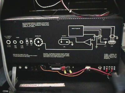 Tecron 7560 servo amplifiers cabinet w/9300 powersupply