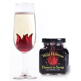 Wild hibiscus flowers - cocktail and skewer garnish