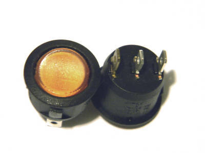 10 c&k spdt amber illuminated rocker switch cr series 