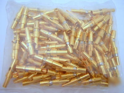 100 gold-plated d-subminature connector socket contacts