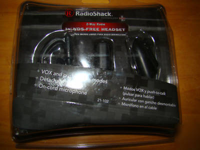 2 way radio hands free headset radioshack 2WAY 