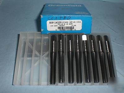 8PCS 3/8 16 tap nc bottoming taps usa greenfield 3/8-16
