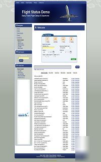 Airline schedules search engine & affiliate website