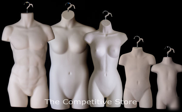 Flesh female male child toddler & plus size mannequin