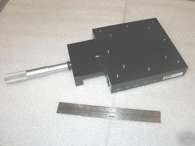 Parker CR4412 linear micrometer positioning stage 