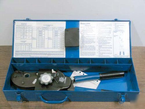 Thomas & betts (TBM60RS) ratchet crimper w/ 5 dies e