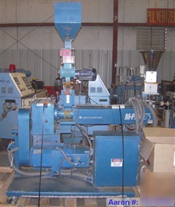 Used- akron 1 3/4'' single screw extruder, model m-PAK1