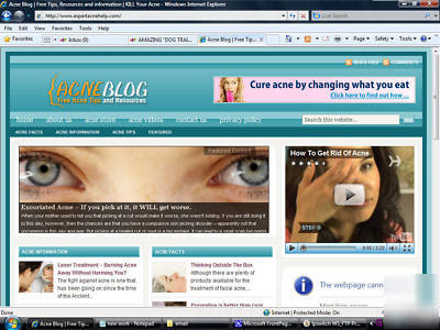 Valuable acne prevention website & domain name for sale