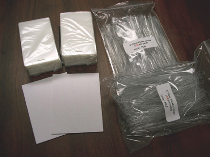 10 mil luggage tags laminating pouches & loops 200 each