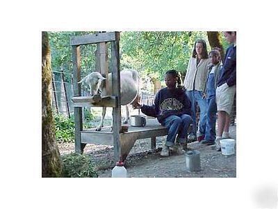 2 diffrent plans to build a goat milking stands