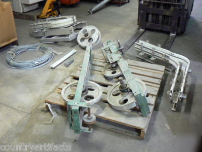 Dairy milk can plant cable conveyor component parts lot