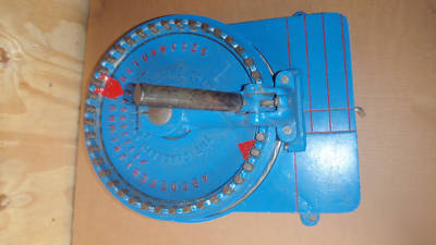 Diagraph 1â€ stencil cutting machine lettering numbers 