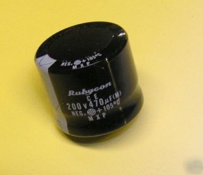 Elelctolytic capacitor 470 uf 200V low profile qty:4