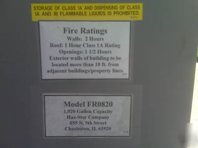 Haz stor flammable storage building drum storage