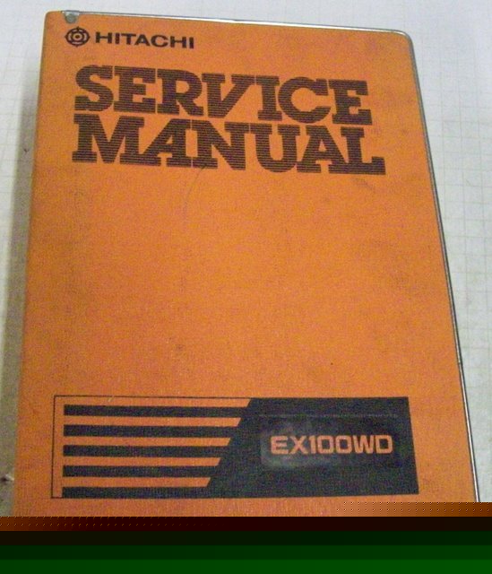 Hitachi 2000S EX100WD hydraulic excavator shop manual