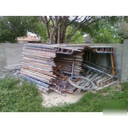Huge lot of used steel scaffolding