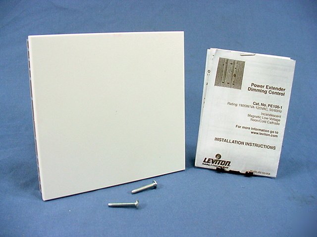 Leviton white dimmer switch power extender incandescent