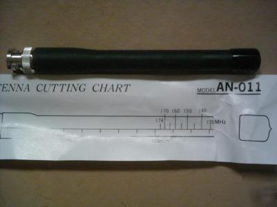 New rubber duck antenna 135 to 174MHZS b.n.c. stock.