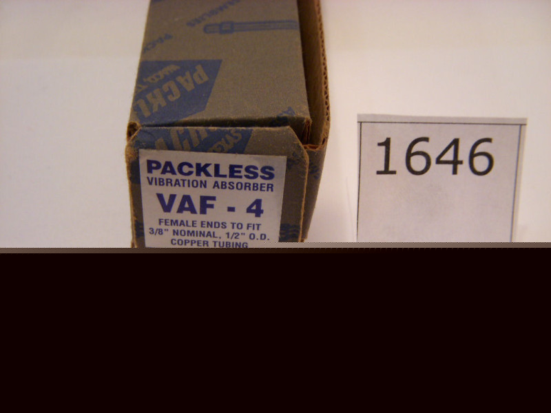 Packless vibration absorber vaf-4 3/8