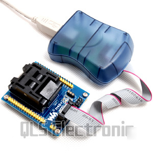 STK500 avr isp programmer + TQFP32 programmer adapter