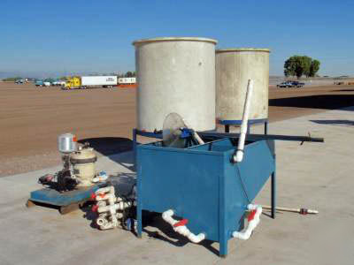 Water recycling filter skimmer system storage pump oil
