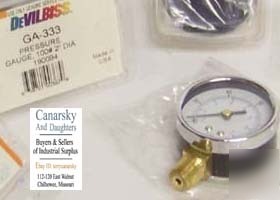 New 1 devilbiss ga-333 pressure gauge 