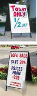 New 2 sidewalk signs - a frame & dry erase samedayship