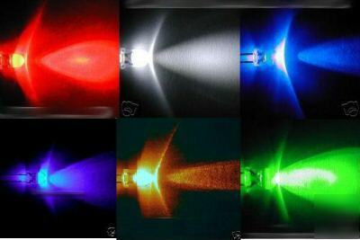 150X ultra bright 6 colors leds, 5MM *fcbusa 100X + 50X