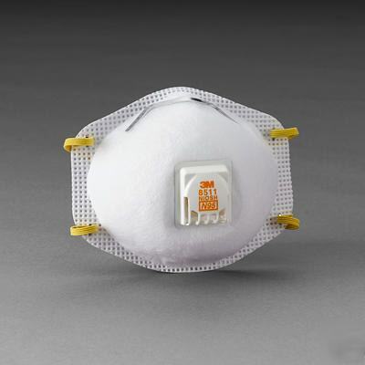 Case 3M 8511 N95 valve respirators face dust 80 masks