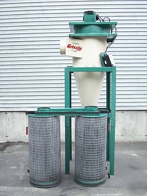 5HP 3-phase grizzly cyclone dust collector