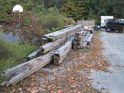 Barn hand hewn white oak post & beam