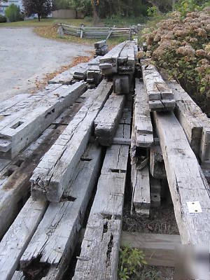 Barn hand hewn white oak post & beam