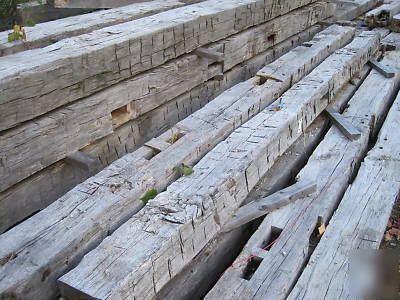 Barn hand hewn white oak post & beam